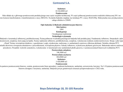 Nieruchomość z halą produkcyjno - magazynową oraz budynkiem biurowym