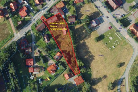 Atrakcyjna działka bud. pod Krakowem z widokiem na klasztor w Tyńcu