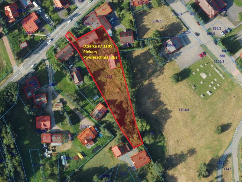 Atrakcyjna działka bud. pod Krakowem z widokiem na klasztor w Tyńcu