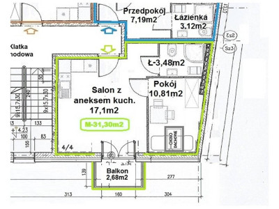 Nowe osiedle w realizacji, 2-pok.  31,3m2, Wadowice