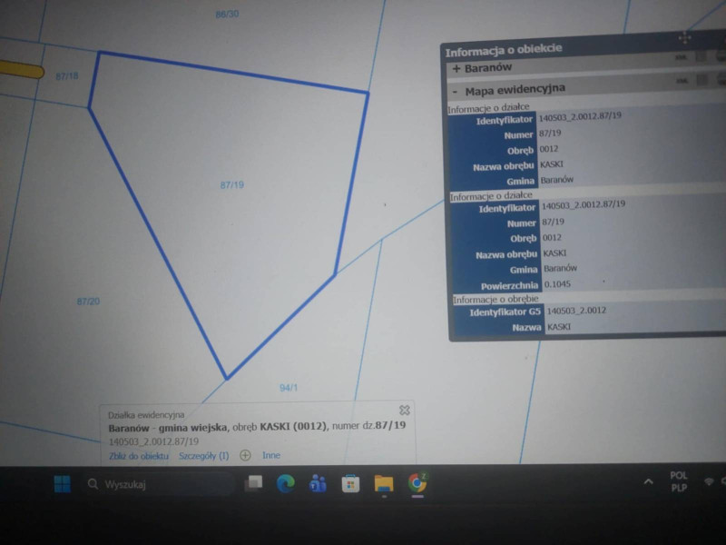 Działka z warunkami zabudowy