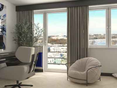 Wyjątkowy widok - centrum Warszawy, po remoncie w 2024 r., z balkonem