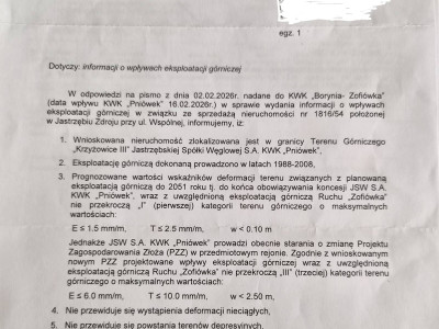 Działka budowlana 1112 m² z kanalizacją – Jastrzębie-Zdrój, Bzie Górne