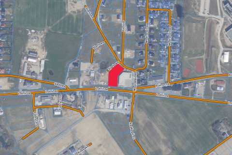 BANINO – Działka komercyjno-mieszkaniowa 2675 m² | I linia ul. Lotniczej | MPZP: Usługi, Wielorodzinna, Bliźniaki | Przy węźle nowej obwodnicy OMT!