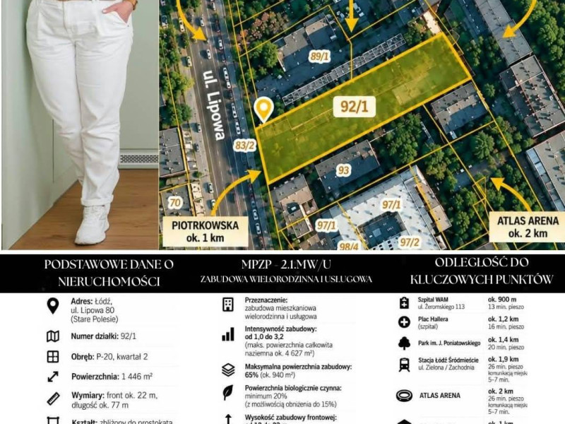 Centrum Łodzi/ MPZP/ 2.1.mw/PUM 3600 m²