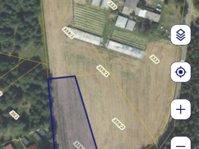 Sprzedam działkę budowlaną o powierzchni 3196 m2, w otoczeniu lasu